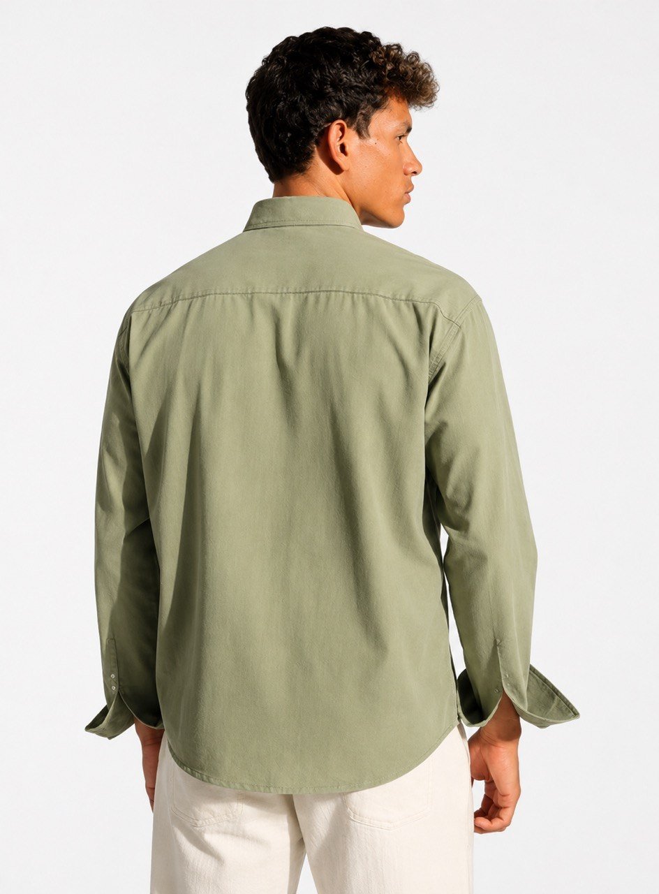 Sage Green Linen Shirt