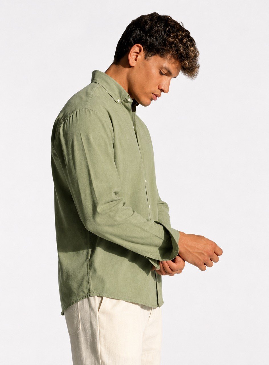 Sage Green Linen Shirt