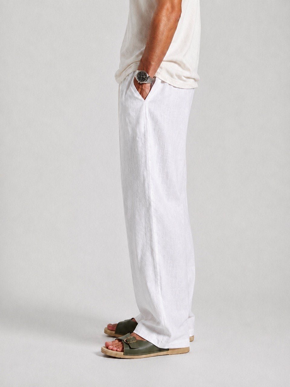 White Linen Pants