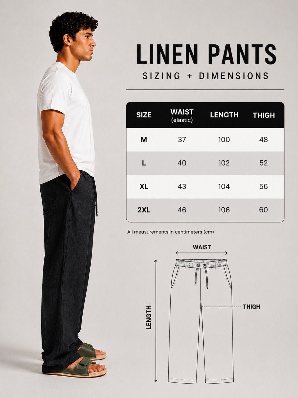 Black Linen Pants