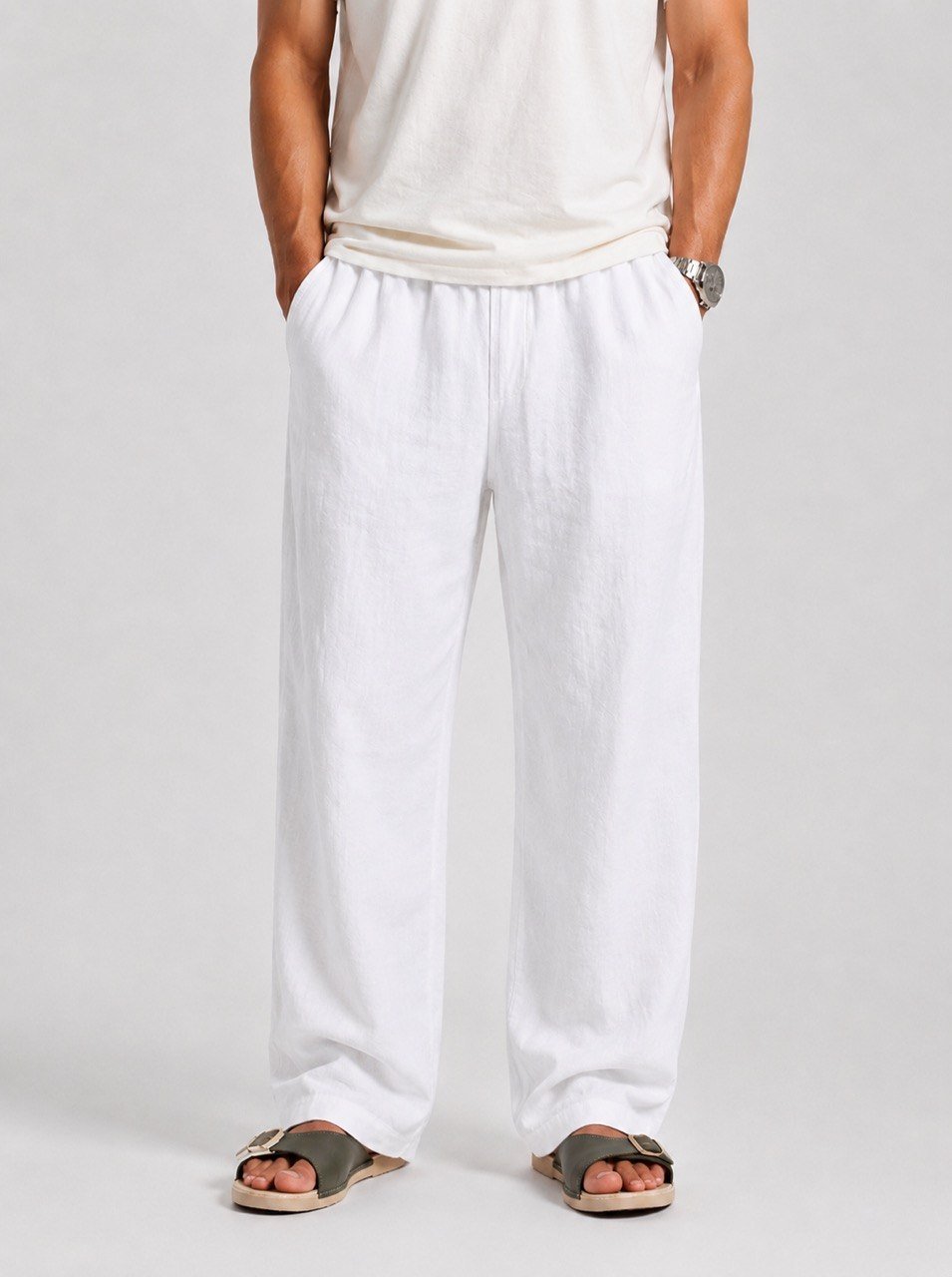 White Linen Pants