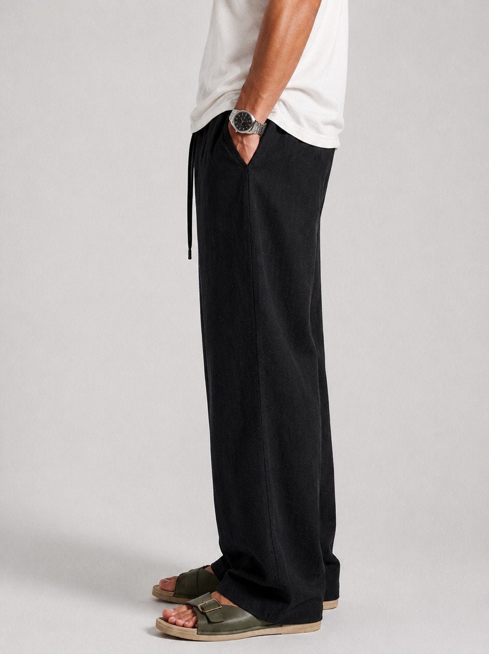 Black Linen Pants