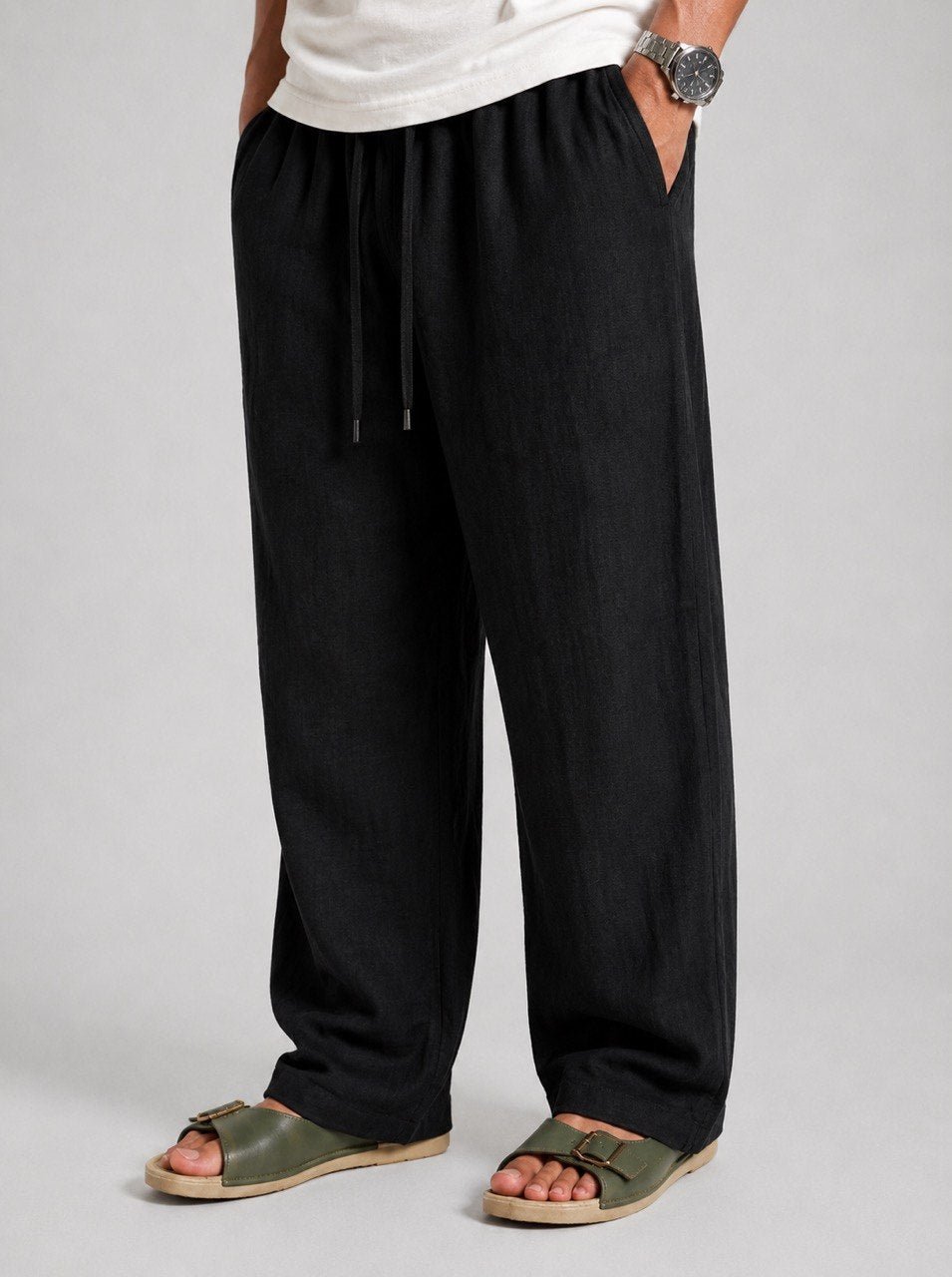 Black Linen Pants