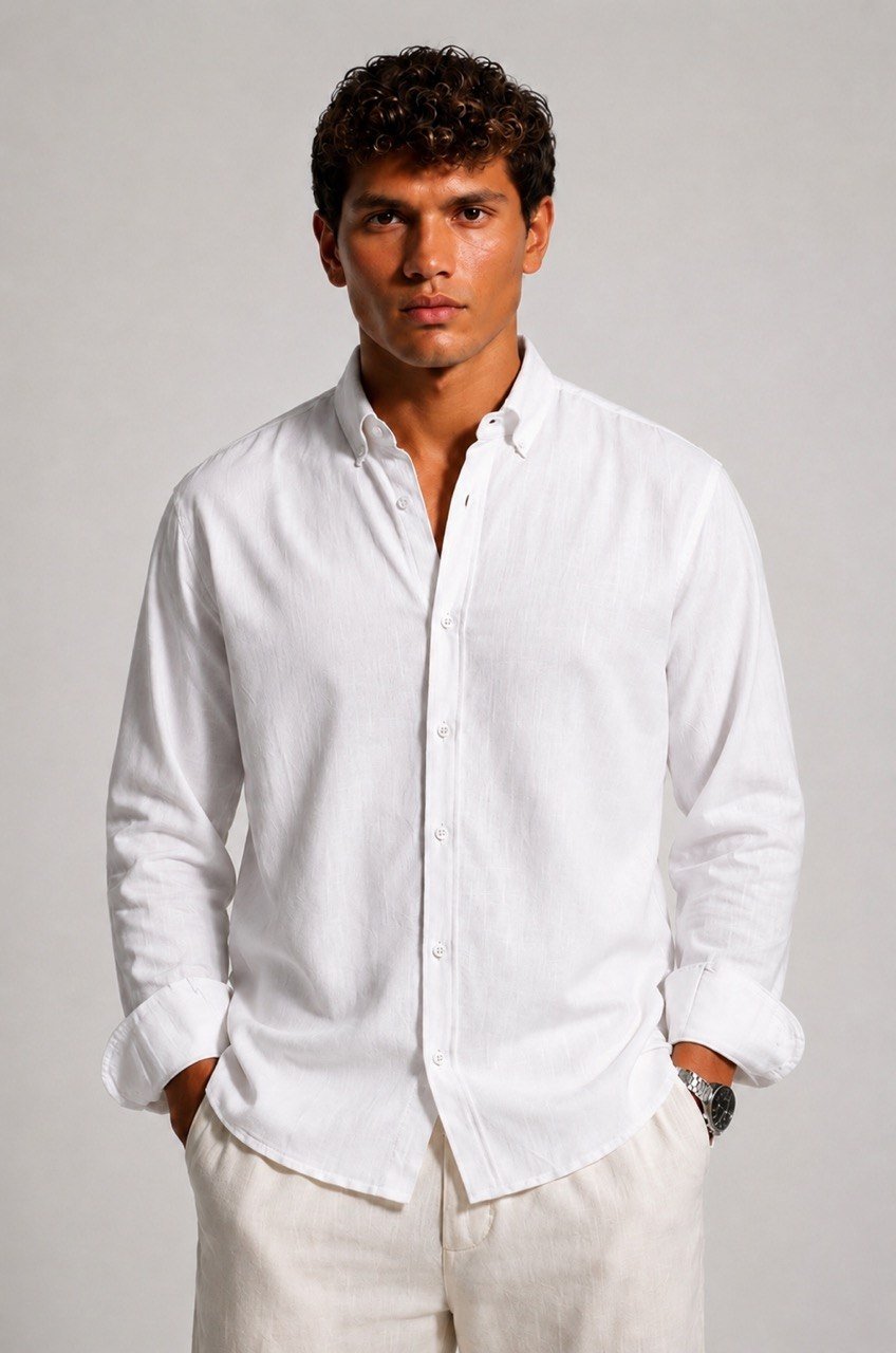 White Linen Shirt